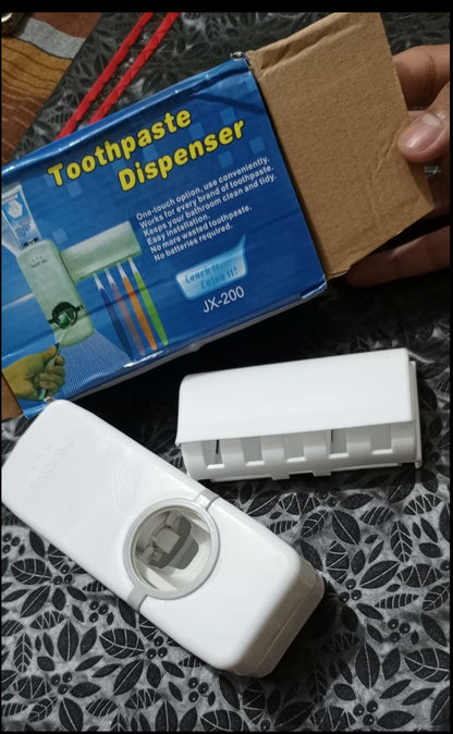 2-in-1 Toothpaste Dispenser & Toothbrush Holder – Original Packaging Pakistan