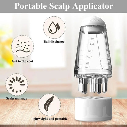 Hair Root Massage Comb with Oil Dispenser - Promotes Hair Growth
