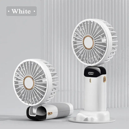Mini Portable Fan Power Bank Combo - Travel Friendly Cooling Device