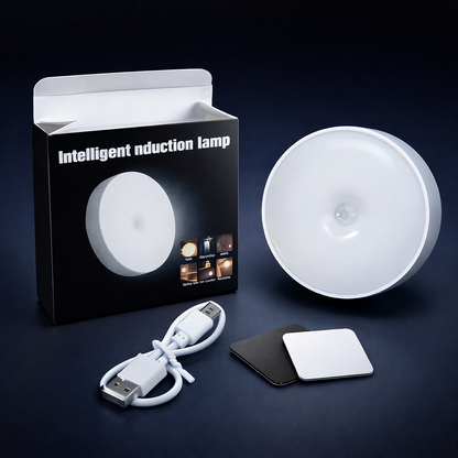 Intelligent Induction Night Light with USB Cable and Adhesive Pad – Motion Sensor LED Lamp for Wardrobe, Kitchen, Stairs