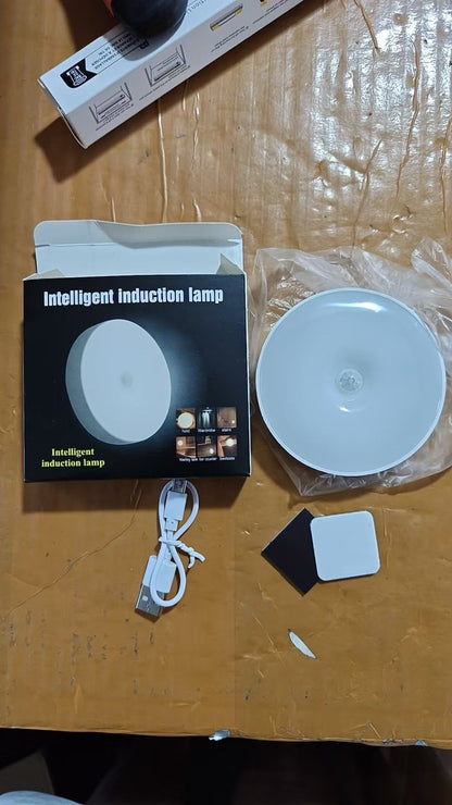 Wireless Motion Sensor LED Night Light Installed on Wardrobe – Cordless Induction Lamp Pakistan